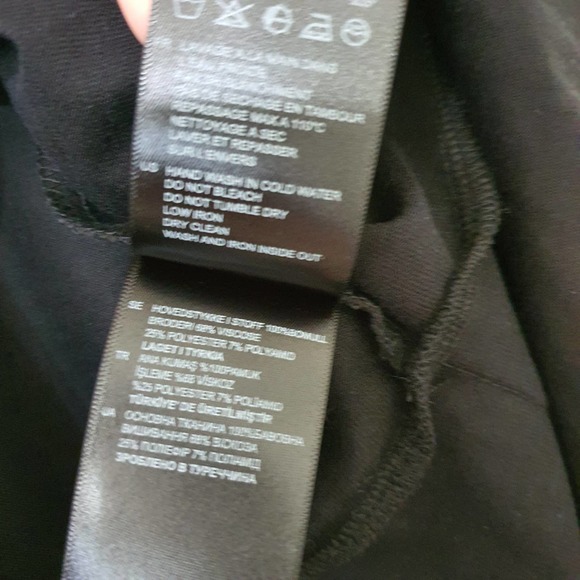 Sandro Paris Selena Embroidered Ruffle Asymmetric Peplum Top Women's Size S/M - Picture 6 of 8